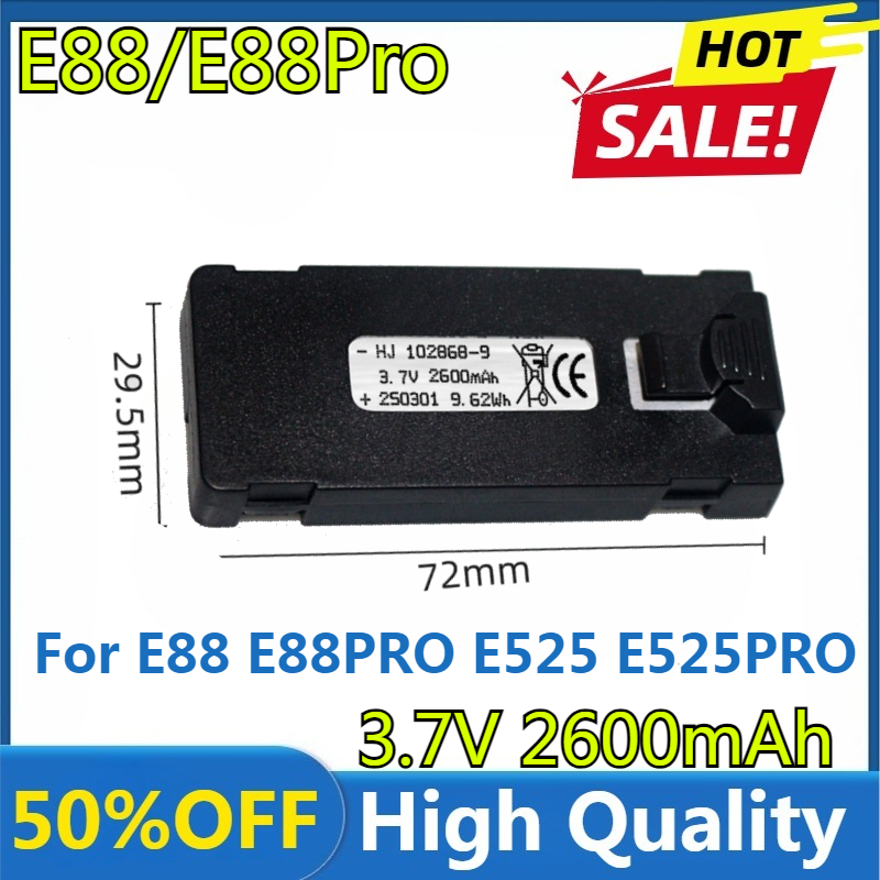 E88 Battery 3.7V 2600mAh For E - đánh giá và giá Drone Battery Li-Ion