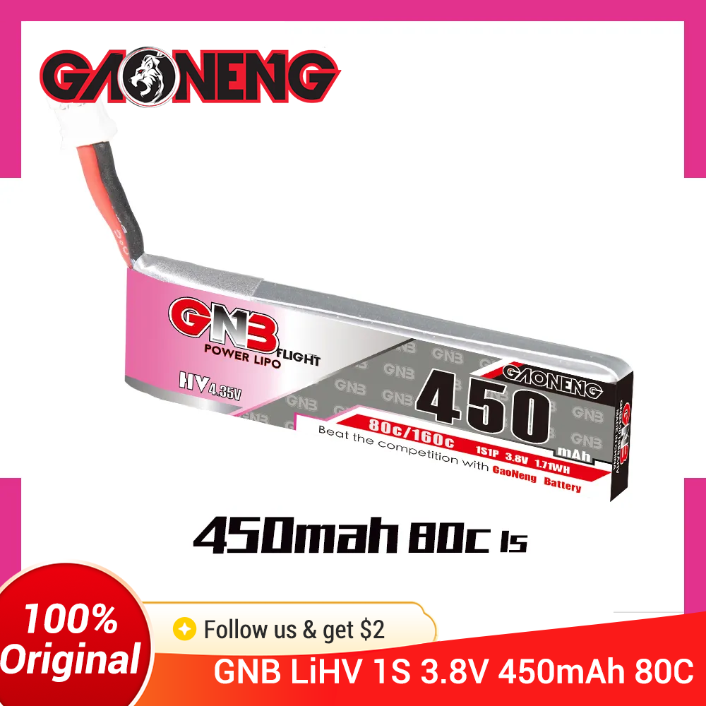 GAONENG GNB 1S 450mAh 80C/160C - đánh giá và giá Drone Battery 3S