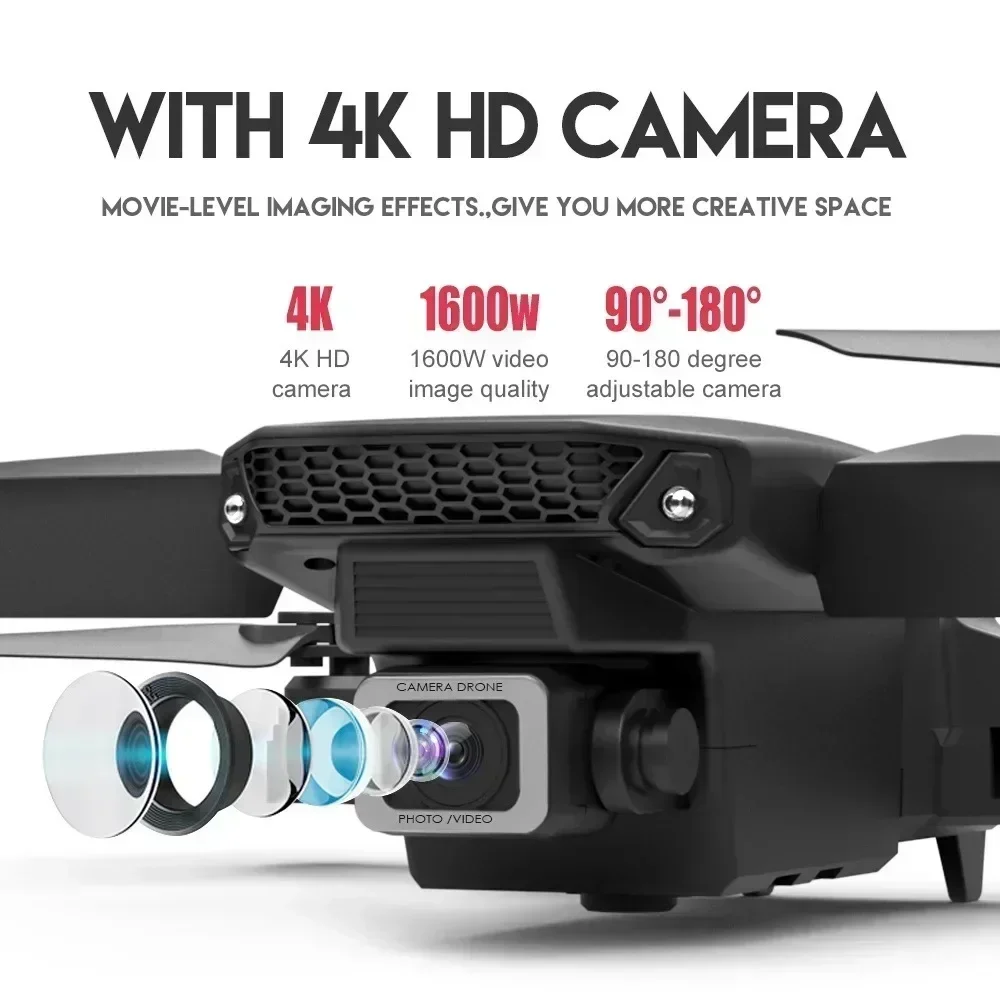 E88 Pro WIFI FPV Drone Wide An - đánh giá và giá Drone Battery Box