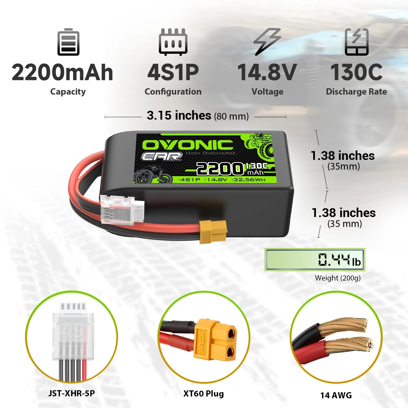 Ovonic 4S Short LiPo Battery 1 - đánh giá và giá Drone Battery 4S